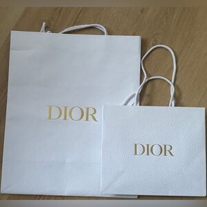 Christian Dior White Gift Bag Bundle (2 pcs.)